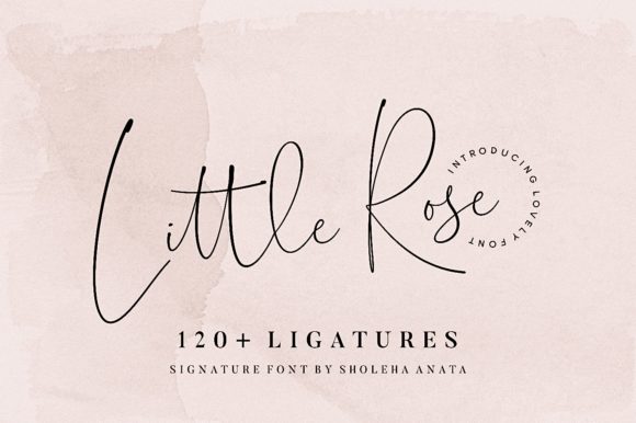 Little Rose Font Poster 1