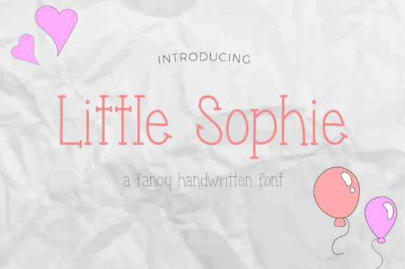 Little Sophie Font Poster 1