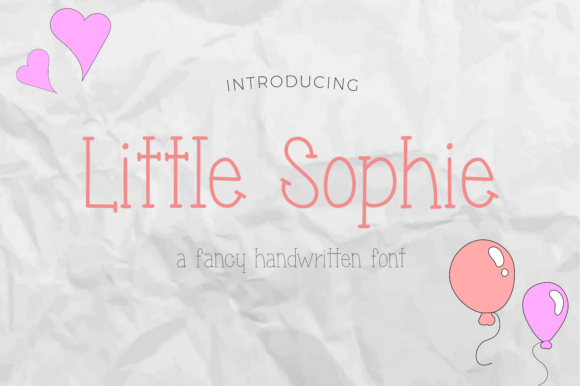 Little Sophie Font Little Sophie Font Poster 1