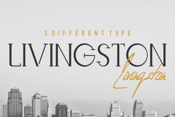 Livingston Font Poster 1