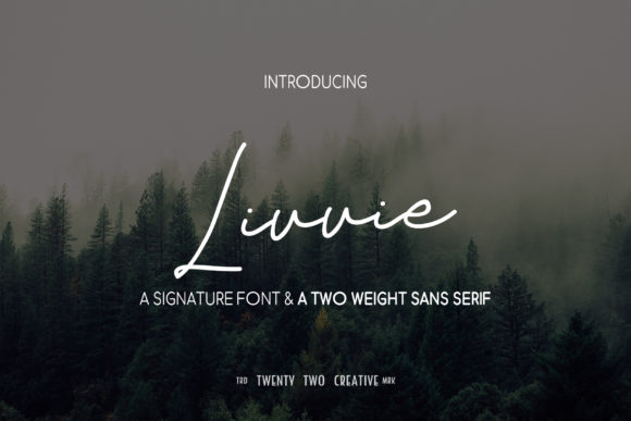 Livvie Duo Font Poster 1