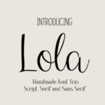 Lola Trio Font Poster 1
