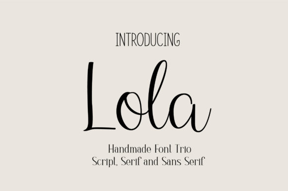 Lola Trio Font