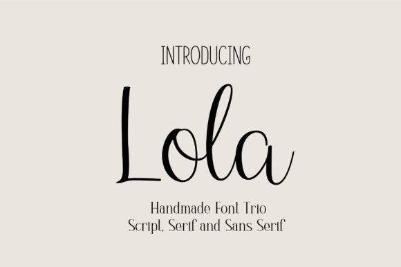 Lola Trio Font Poster 1