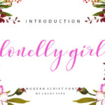 Lonelly Girl Font Poster 1