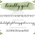 Lonelly Girl Font Poster 9