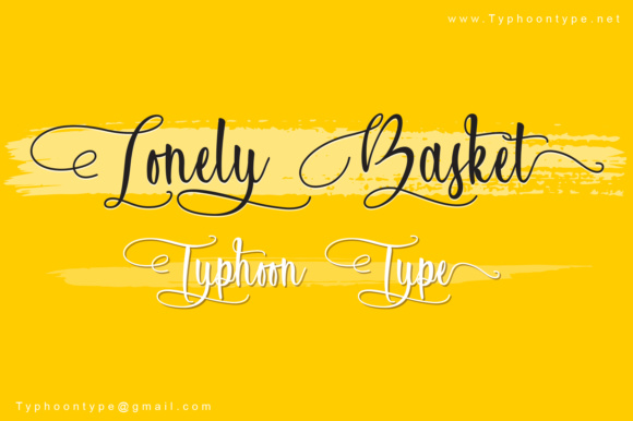 Lonely Basket Font Poster 1