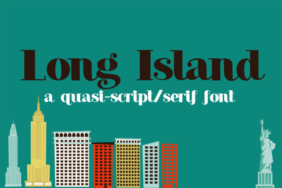 Long Island Font Poster 1