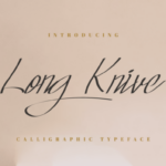 Long Knive Font Poster 1