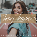 Long Knive Font Poster 2