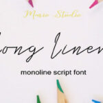 Long Liner Font Poster 1