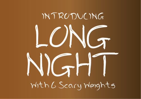 Long Night Font Poster 1