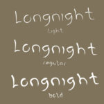 Long Night Font Poster 3
