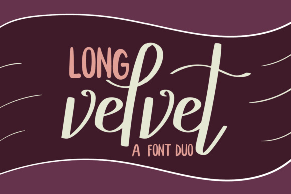 Long Velvet Font Poster 1
