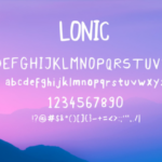 Lonic Font Poster 2