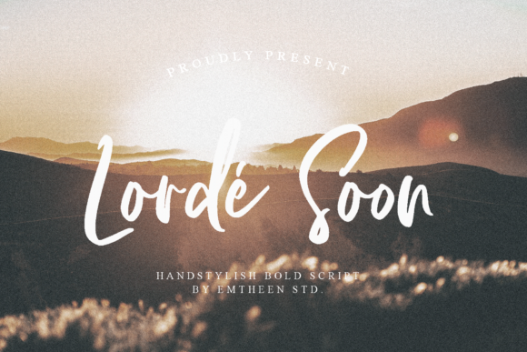 Lorde Soon Font Poster 1