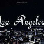 Los Angeles Font Poster 1