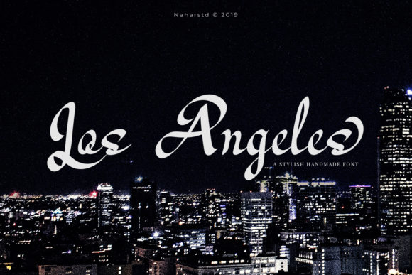 Los Angeles Font Poster 1