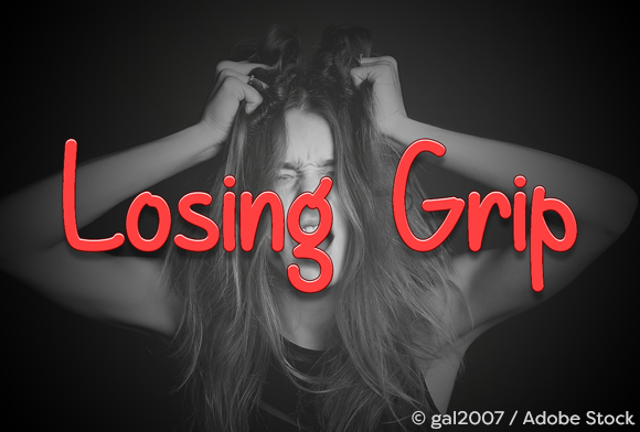 Losing Grip Font Poster 1