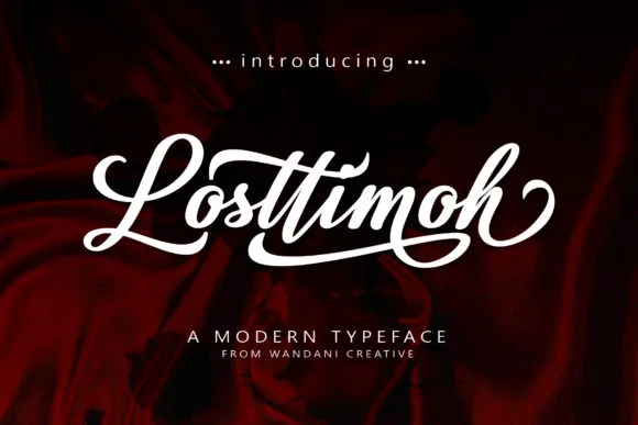Losttimoh Font Losttimoh Font Poster 1