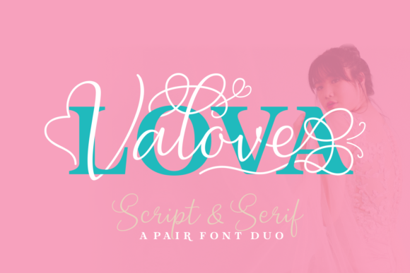 Lova Valove Duo Font Poster 1