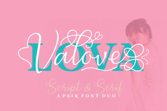 Lova Valove Duo Font Lova Valove Duo Font Poster 1
