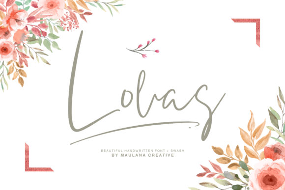 Lovas Script Font Poster 1