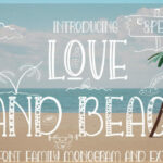 Love and Beach Font Poster 12