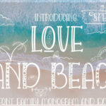 Love and Beach Font Poster 13