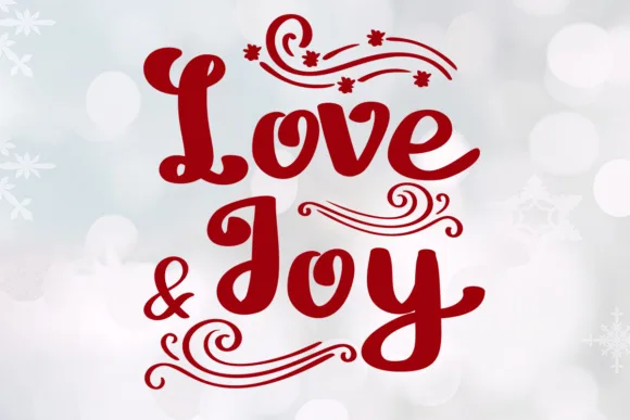 Love and Joy Font Love and Joy Font Poster 1