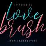 Love Brush Font Poster 1
