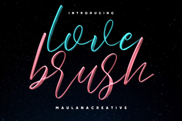 Love Brush Font Poster 1