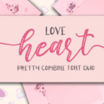 Love Heart Duo Font Poster 1