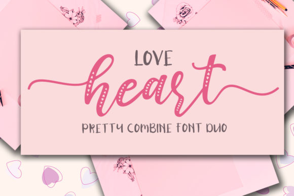 Love Heart Duo Font