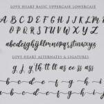 Love Heart Duo Font Poster 3