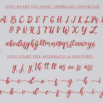 Love Heart Duo Font Poster 5