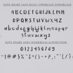 Love Heart Duo Font Poster 7