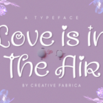 Love is in the Air Font Poster 1
