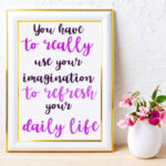 Love Purple Font Poster 2