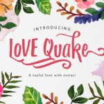 Love Quake Font Poster 1