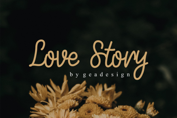 Love Story Font Poster 1