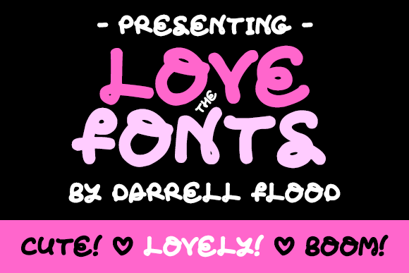 Love the Fonts Font Poster 1