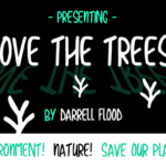 Love the Trees Font Poster 1