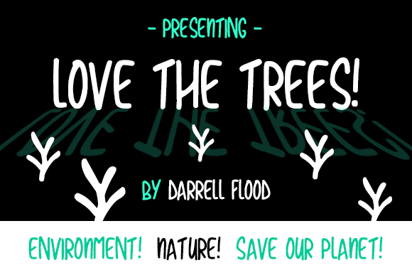 Love the Trees Font Poster 1