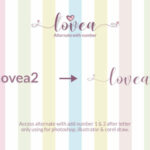 Lovea Script Font Poster 7