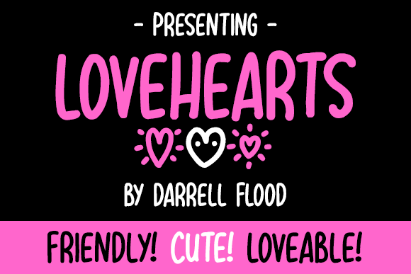 Lovehearts Font Poster 1