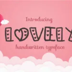 Lovely Font Poster 1