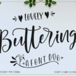 Lovely Buttering Font Poster 1