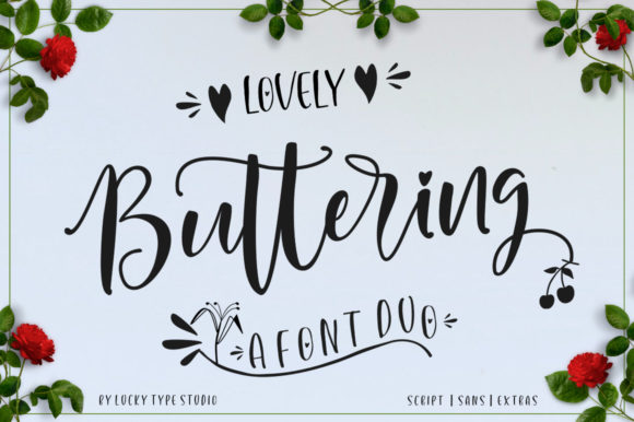 Lovely Buttering Font Poster 1