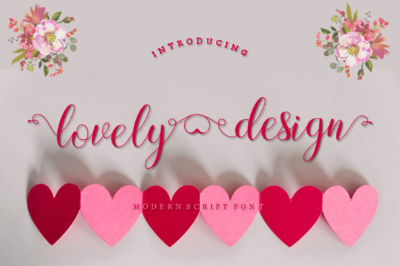 Lovely Design Font Poster 1